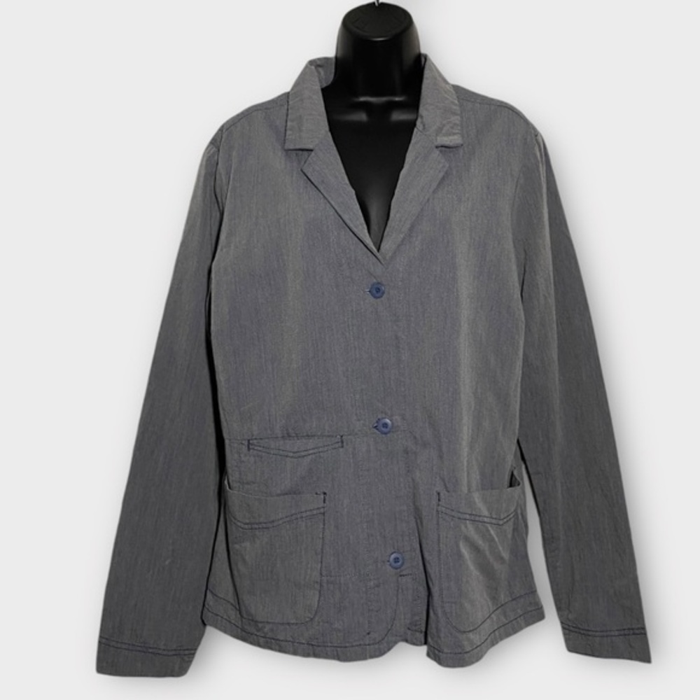 Horny Toad Gray Chambord Blair 3- Button Blazer Jacket Size XL